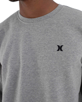 The Hurley Mens Icon Sweatshirt in Dark Grey Heather