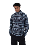 The Hurley Mens Mesa Windchill 1/4 Zip Fleece in Nightforce