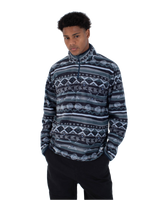 The Hurley Mens Mesa Windchill 1/4 Zip Fleece in Nightforce