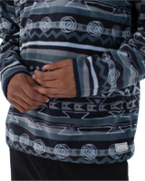 The Hurley Mens Mesa Windchill 1/4 Zip Fleece in Nightforce