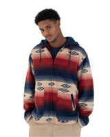 The Hurley Mens Easy Rider Sherpa Fleece Jacket in Nightforce