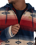 The Hurley Mens Easy Rider Sherpa Fleece Jacket in Nightforce