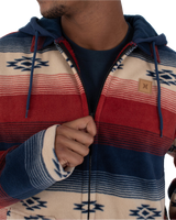 The Hurley Mens Easy Rider Sherpa Fleece Jacket in Nightforce