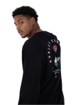The Hurley Mens Eagle High Sweatshirt in Black
