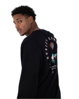 The Hurley Mens Eagle High Sweatshirt in Black