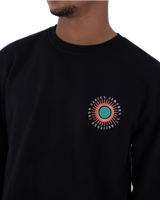 The Hurley Mens Eagle High Sweatshirt in Black