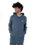 The Hurley Mens Icon Box Zip Hoodie in Grey Teal