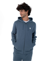 The Hurley Mens Icon Box Zip Hoodie in Grey Teal