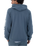 The Hurley Mens Icon Box Zip Hoodie in Grey Teal