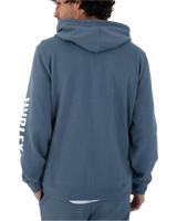 The Hurley Mens Icon Box Zip Hoodie in Grey Teal
