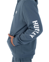 The Hurley Mens Icon Box Zip Hoodie in Grey Teal