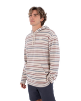 The Hurley Mens Poncho Hoodie in Bone