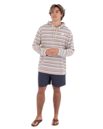 The Hurley Mens Poncho Hoodie in Bone