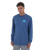 The Hurley Mens Corner Long Sleeve T-Shirt in Abyss