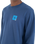 The Hurley Mens Corner Long Sleeve T-Shirt in Abyss