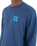 The Hurley Mens Corner Long Sleeve T-Shirt in Abyss