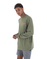 The Hurley Mens Customs Long Sleeve T-Shirt in Malverde