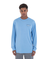 The Hurley Mens Customs Long Sleeve T-Shirt in Aquifer Heather