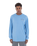 The Hurley Mens Customs Long Sleeve T-Shirt in Aquifer Heather