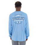 The Hurley Mens Customs Long Sleeve T-Shirt in Aquifer Heather