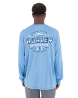 The Hurley Mens Customs Long Sleeve T-Shirt in Aquifer Heather
