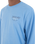The Hurley Mens Customs Long Sleeve T-Shirt in Aquifer Heather