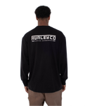 The Hurley Mens Dept Long Sleeve T-Shirt in Black