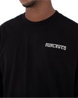 The Hurley Mens Dept Long Sleeve T-Shirt in Black