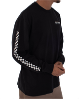 The Hurley Mens Dept Long Sleeve T-Shirt in Black