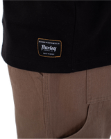 The Hurley Mens Built Outline T-Shirt in Black