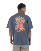The Hurley Mens Dragon Lagoon T-Shirt in Iron Ore