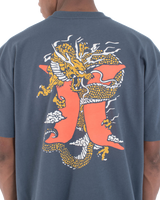 The Hurley Mens Dragon Lagoon T-Shirt in Iron Ore