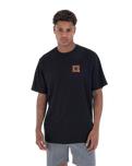 The Hurley Mens Corner T-Shirt in Black