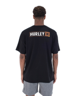 The Hurley Mens Corner T-Shirt in Black