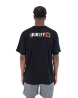 The Hurley Mens Corner T-Shirt in Black