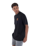 The Hurley Mens Corner T-Shirt in Black