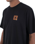 The Hurley Mens Corner T-Shirt in Black