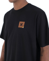 The Hurley Mens Corner T-Shirt in Black