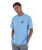 The Hurley Mens Corner T-Shirt in Aquifer Heather