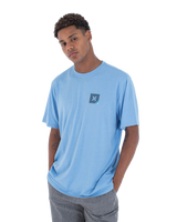 The Hurley Mens Corner T-Shirt in Aquifer Heather