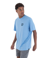 The Hurley Mens Corner T-Shirt in Aquifer Heather