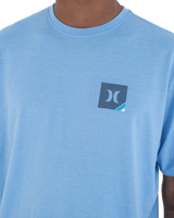The Hurley Mens Corner T-Shirt in Aquifer Heather