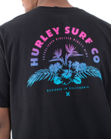 The Hurley Mens Resort Livin T-Shirt in Black