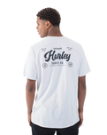 The Hurley Mens Raceway Slub T-Shirt in Platinum