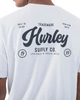 The Hurley Mens Raceway Slub T-Shirt in Platinum