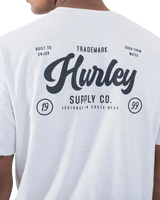The Hurley Mens Raceway Slub T-Shirt in Platinum