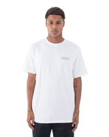 The Hurley Mens Fastlane Lined T-Shirt in White