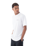 The Hurley Mens Fastlane Lined T-Shirt in White