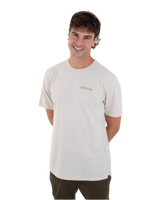 The Hurley Mens Bora Bora Slub T-Shirt in Bone
