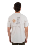 The Hurley Mens Bora Bora Slub T-Shirt in Bone